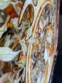 Walnut and amber panels by Alphonse Mucha "Zodiac"